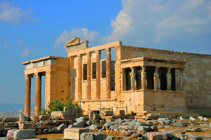 Das Erechtheion auf der Akropolis Das Erechtheion auf der Akropolis
