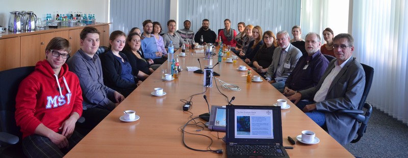IGSN students, IGSN speakers and our host Dr. Klaus-Dieter Bremm sitting around a conference table