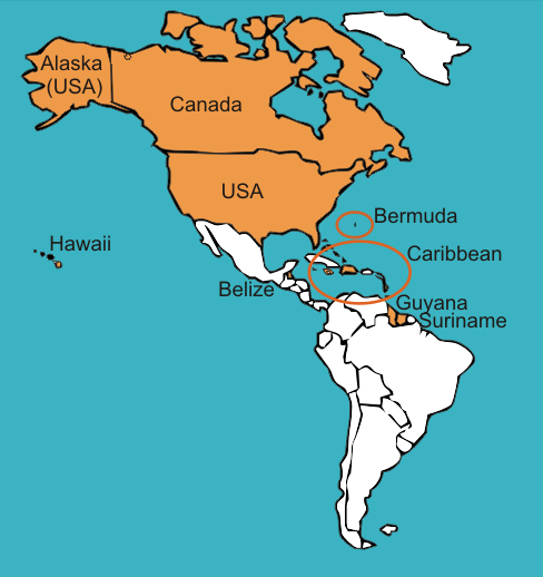 Map Americas