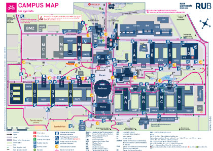 Campus map cyclists