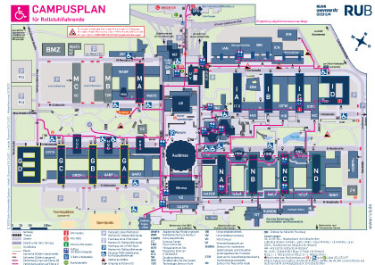 Campusplan Rollstuhlfahrende