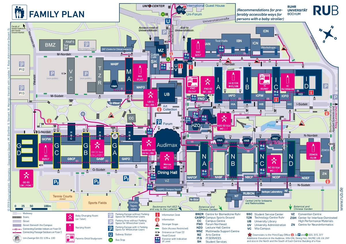 How To Reach Us By Bike Ruhr Universitat Bochum