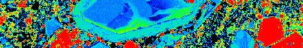 X-ray map of a pyroxene crystal