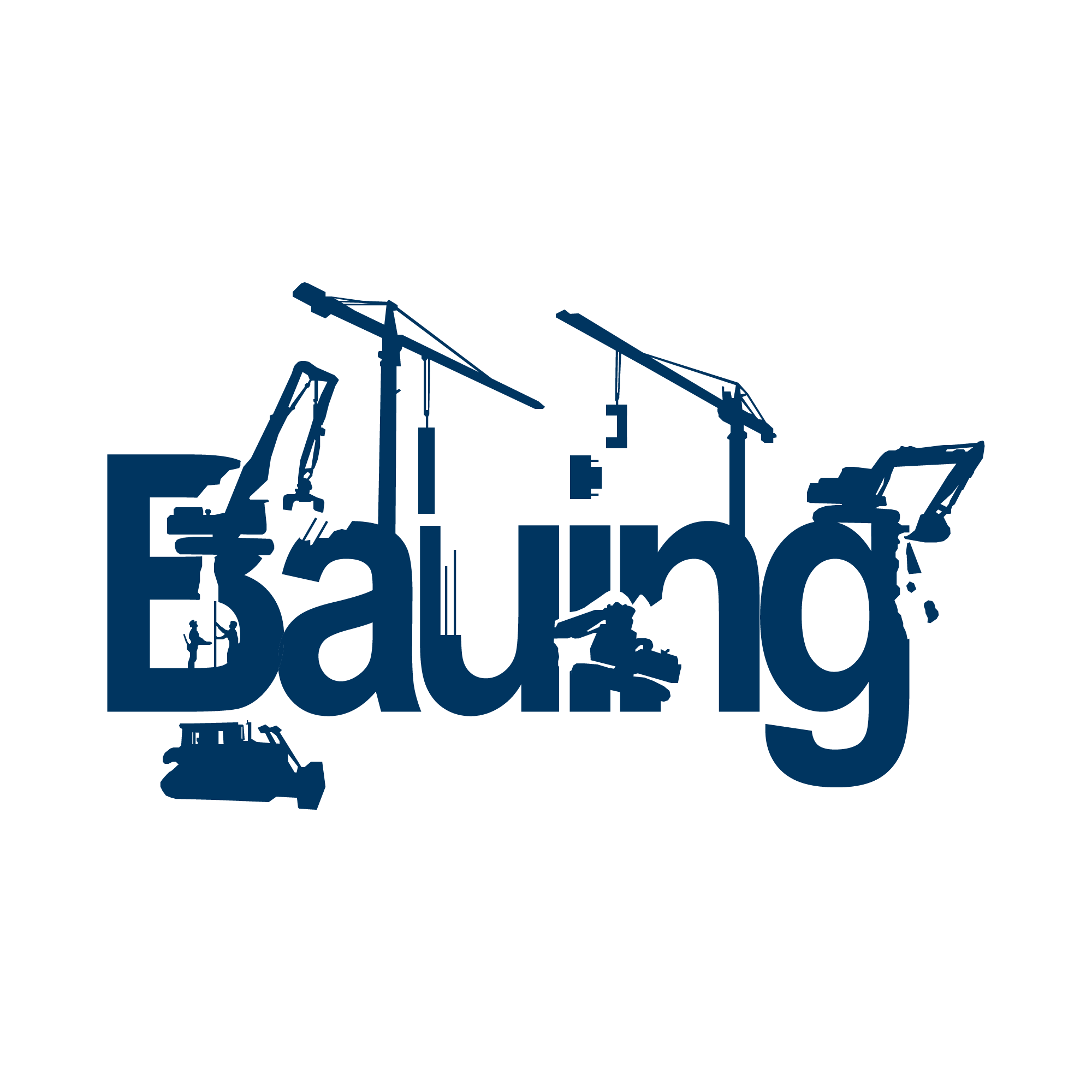 Bauing Logo Blau Quad