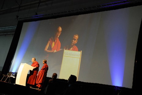 Dalai Lama speaking