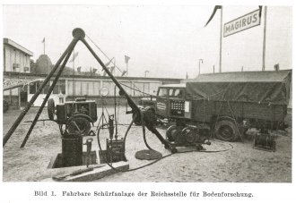 Fahrbare Schuerfanlage