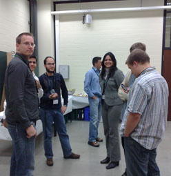 Coffee break during demo sessions