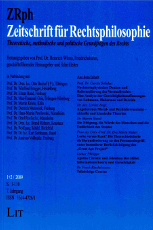 Zeitschrift für Rechtsphilosophie 2009, Heft 1+2