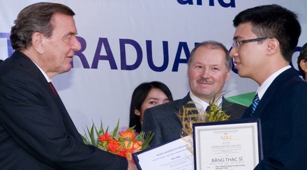 Mr. Schröder and Binh Duong Nguyen