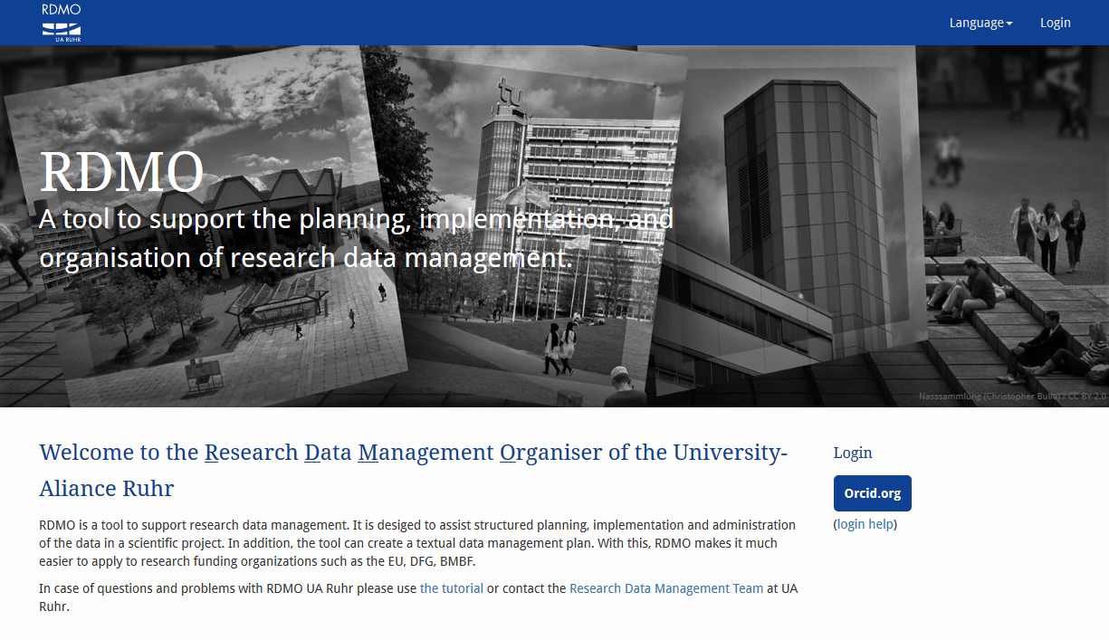 RDMO supports your data management
