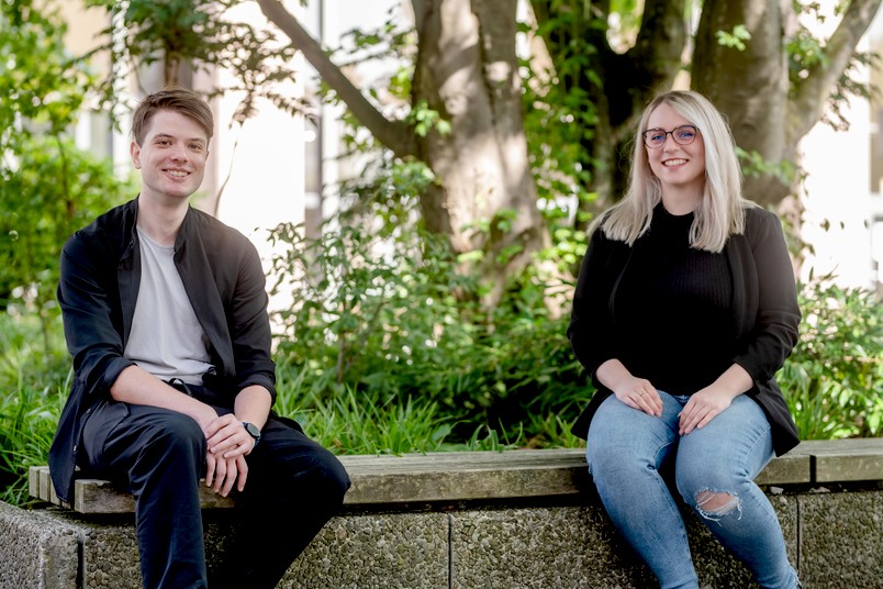  Tabea Schwarz und Valentin Fuchs vom Methodenzentrum 