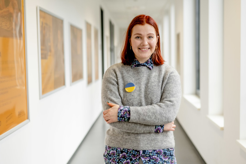  Zhenya Landiak ist die neue Ansprechpartnerin für Geflüchtete in der Psychologischen Studienberatung.