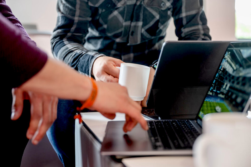 Stellvertreter Lernen, Studieren, Laptop, Kaffee