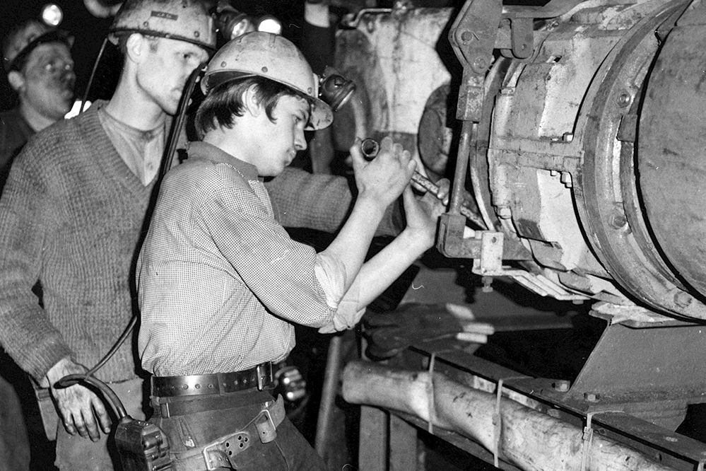 Bergleute in der Ausbildung