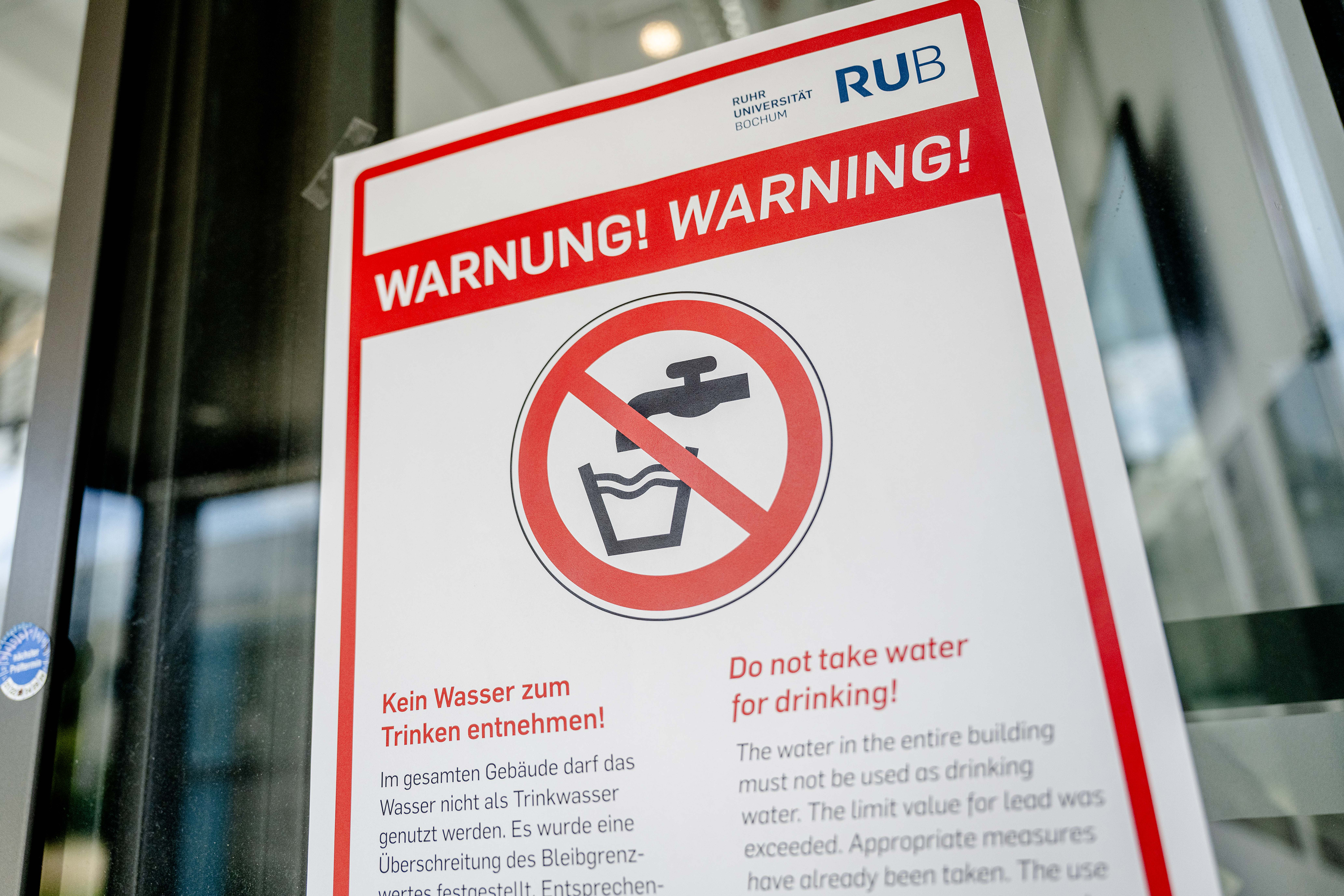 Warnschild: Kein Trinkwasser