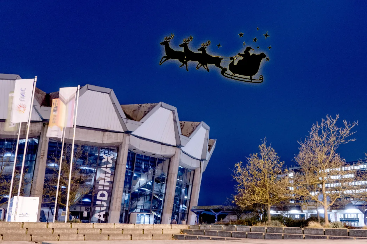 Weihnachtliche Campusstimmung an der Ruhr-Universität Bochum