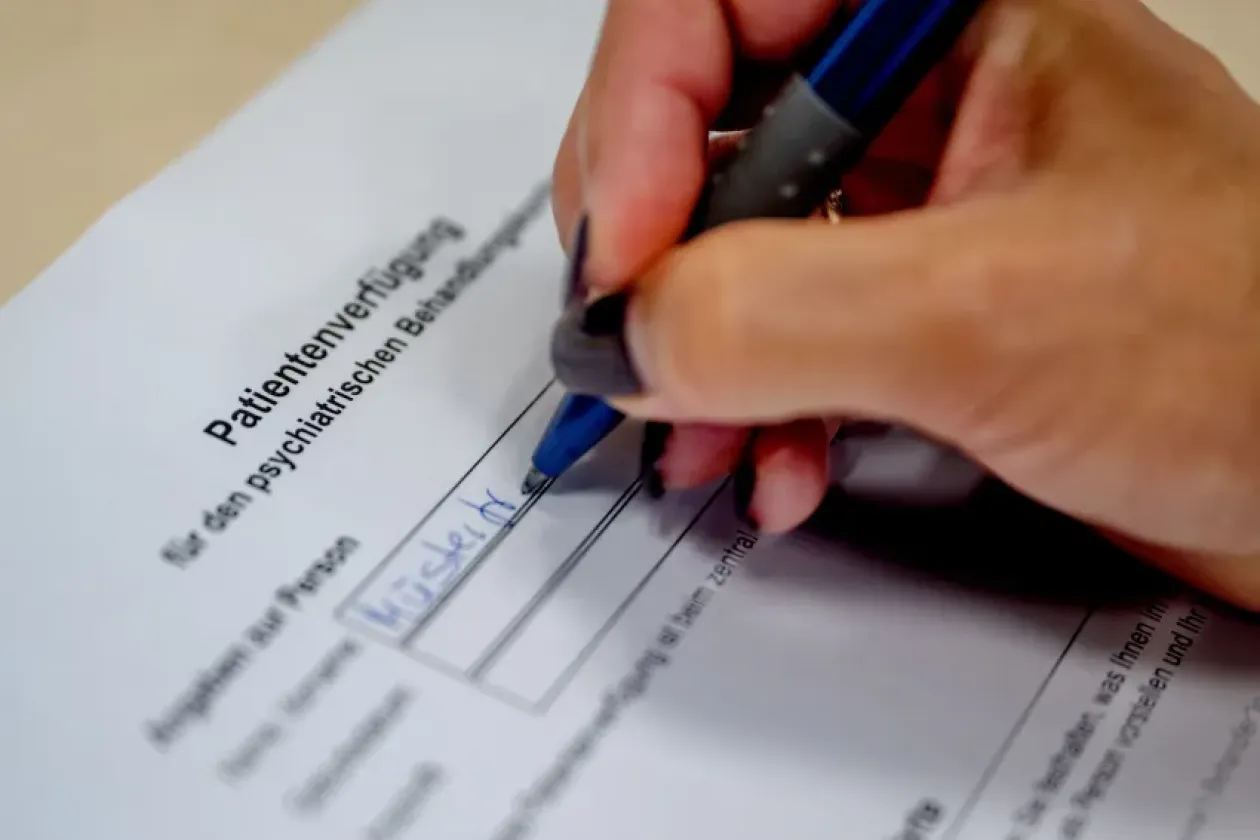 Vorlage für psychiatrische Patientenverfügung veröffentlicht