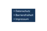 Bild: Wichtige Links ganz unten auf der Internet-Seite: Datenschutz, Barrierefreiheit, Impressum.