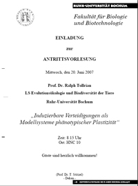 Antrittsvorlesung