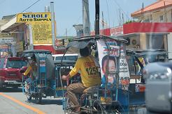 Tricycles in Traffic (Cebu, Philippines)